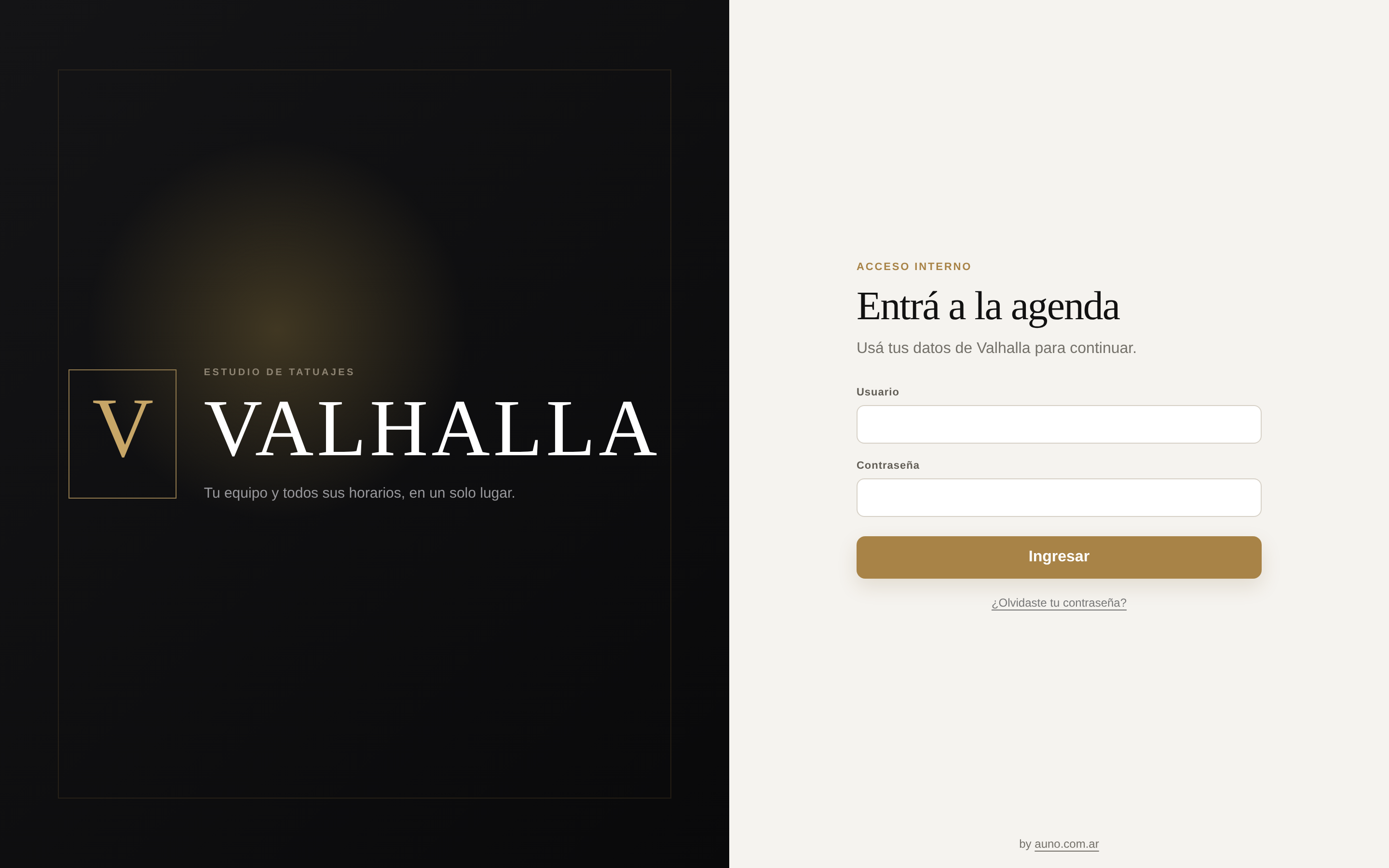 Vista de escritorio de Agenda · Turnero