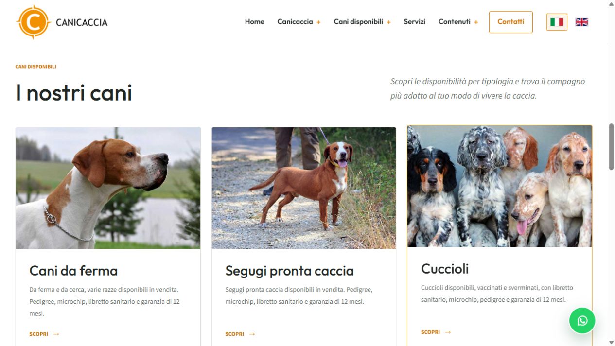 Segunda vista de Canicaccia · Web · categorías