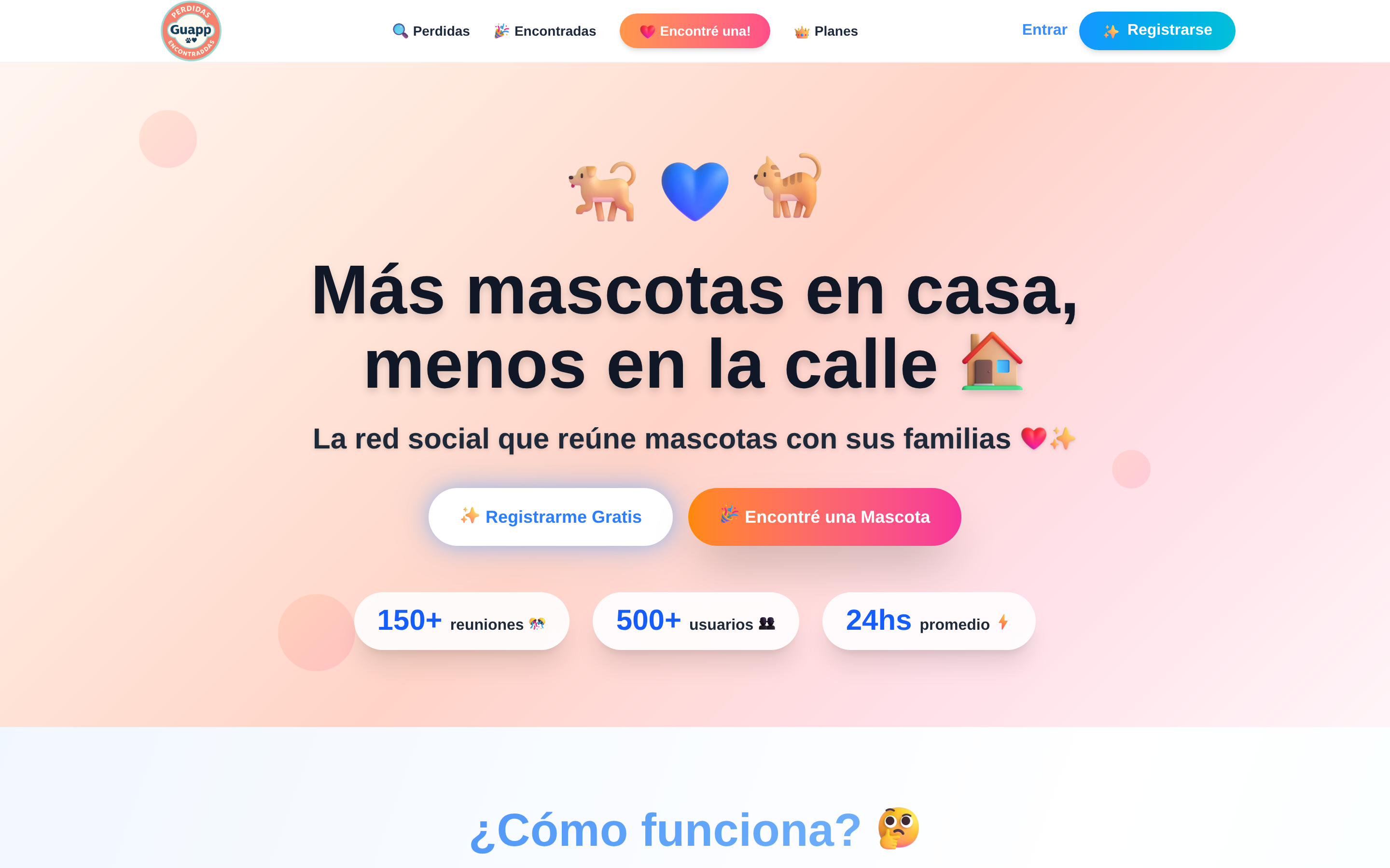 Vista de escritorio de Guapp